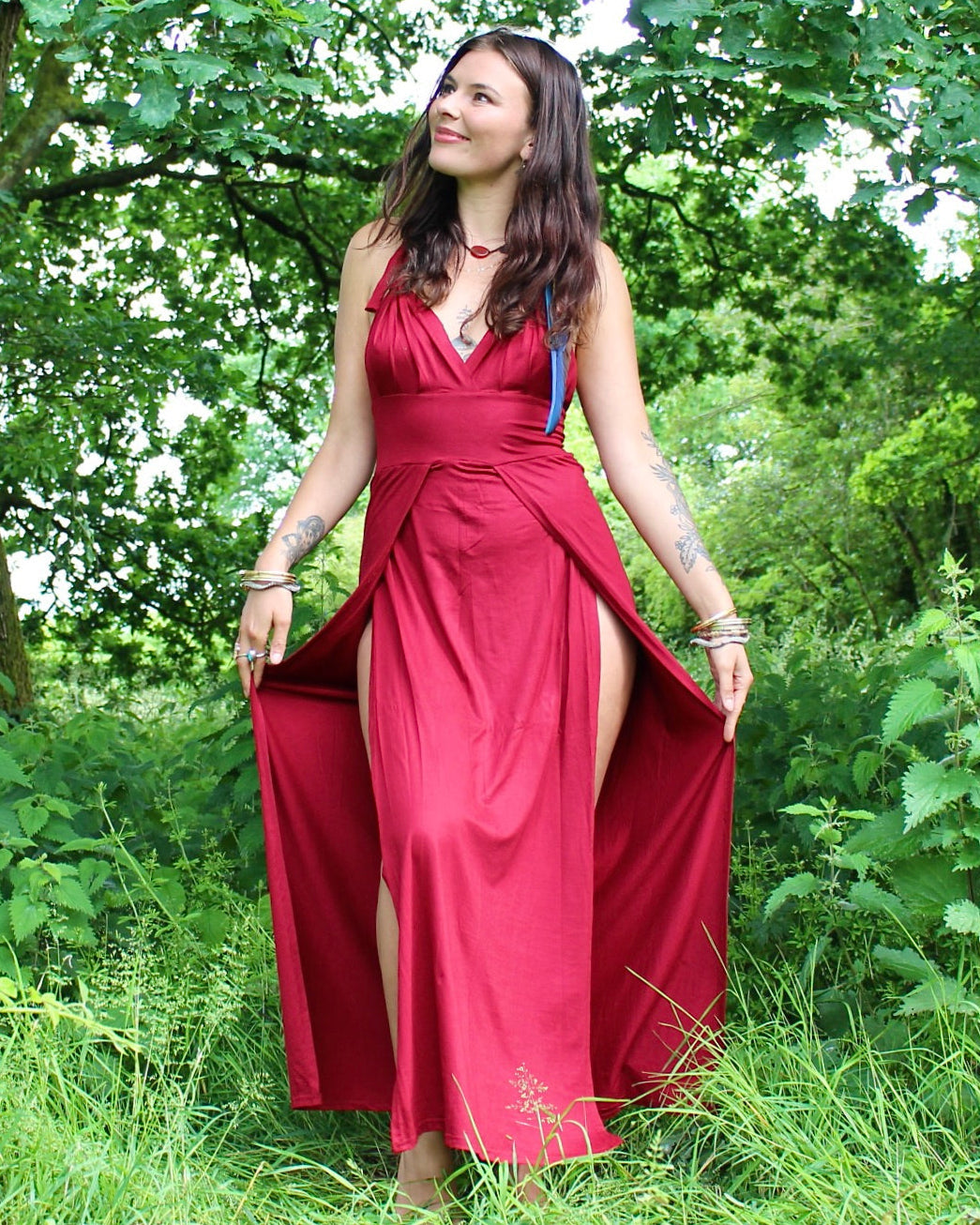 Athira Dress | Lace Up Back Goddess Dress