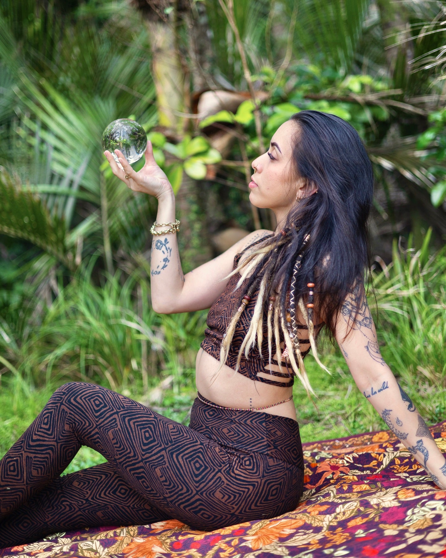 Peyote Leggings - White