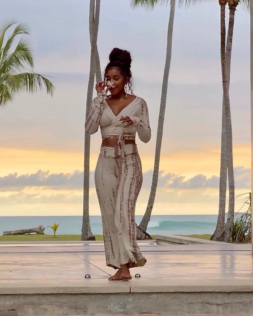 Aurora Wrap Top