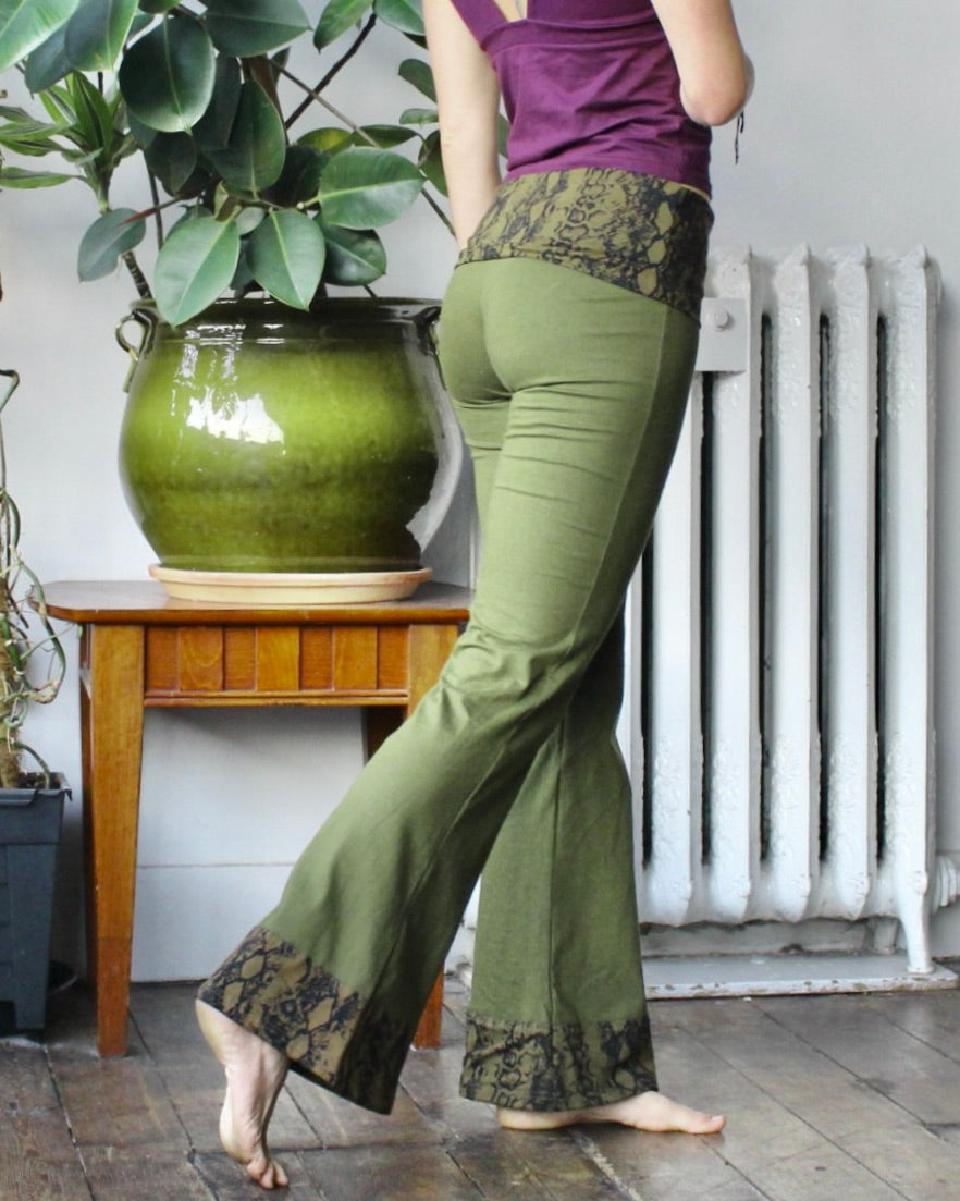 Snakeskin Flares