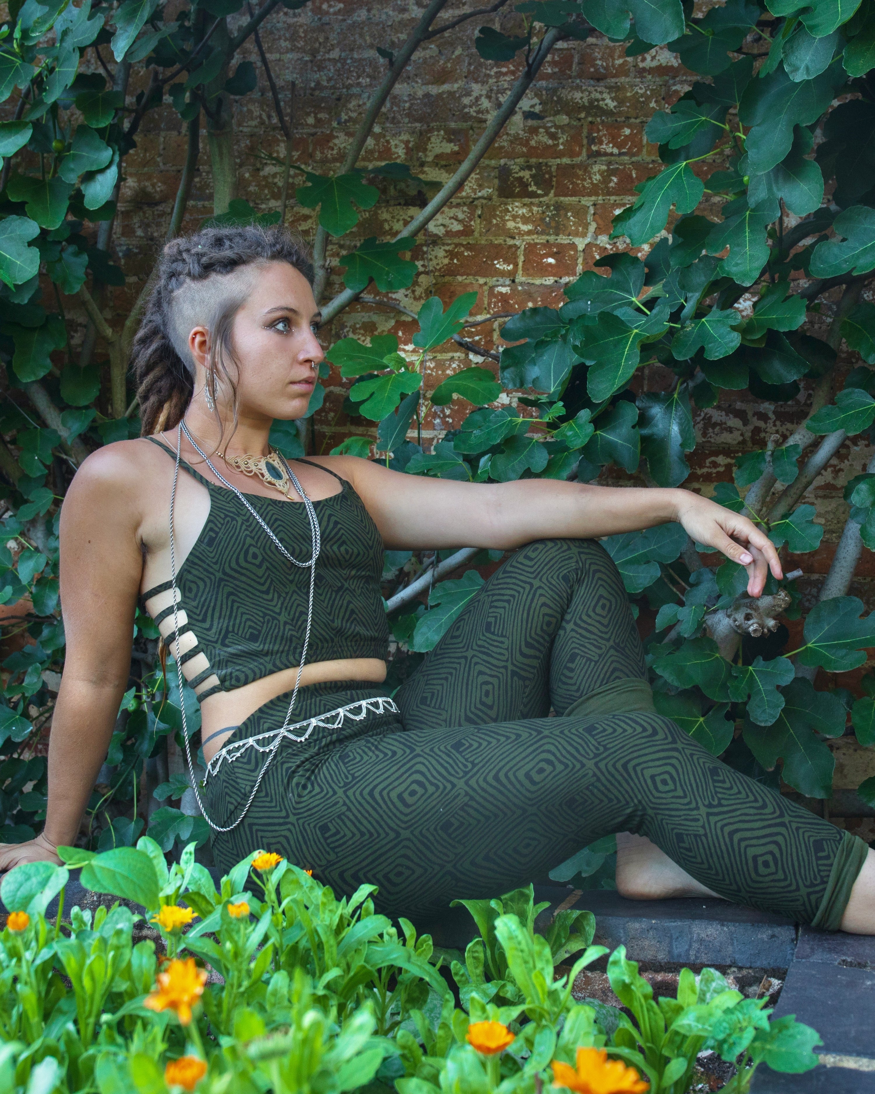 Peyote Leggings - White