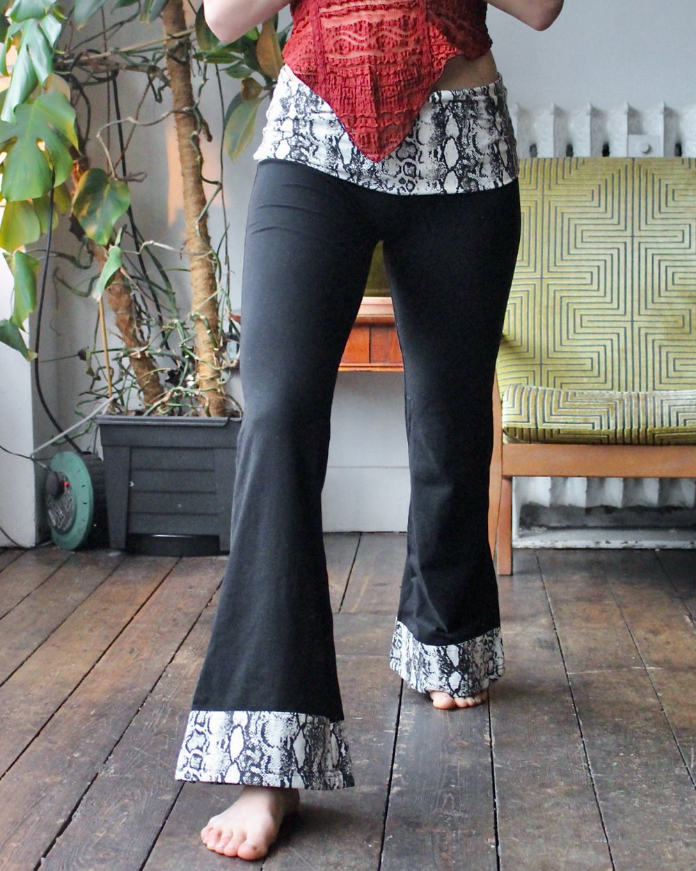 Snakeskin Flares