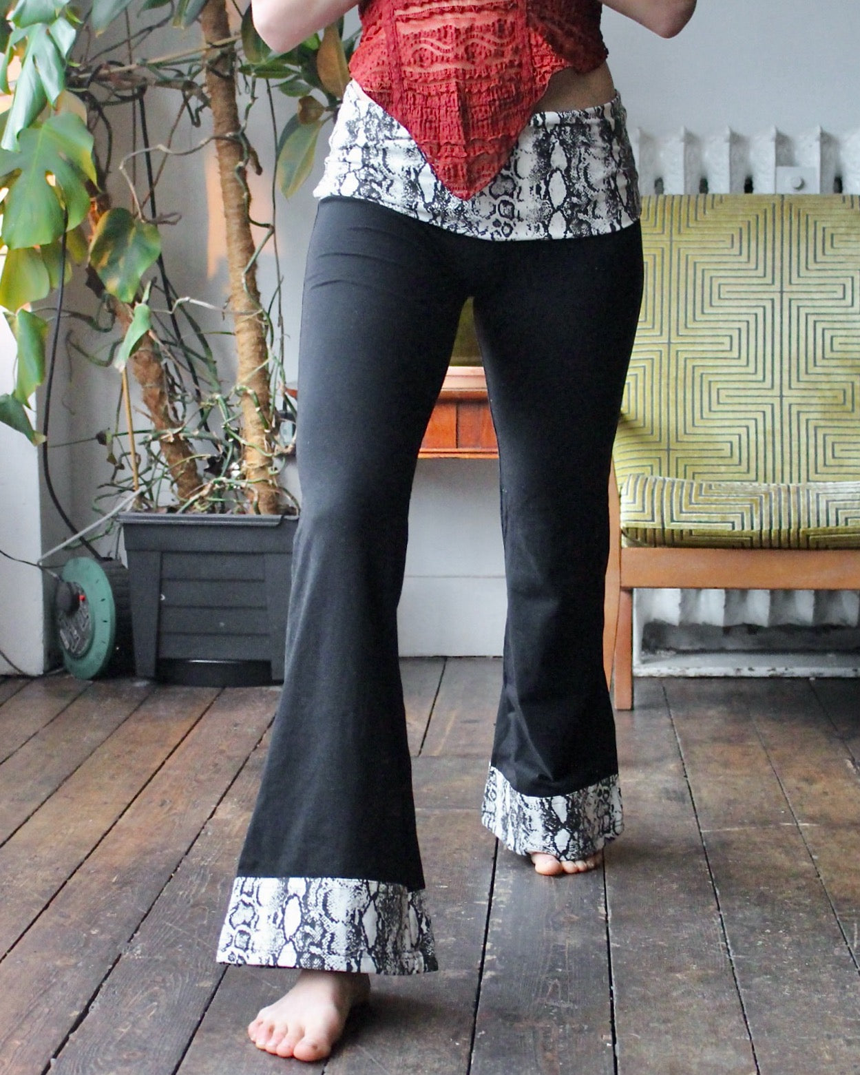 Snakeskin Flares