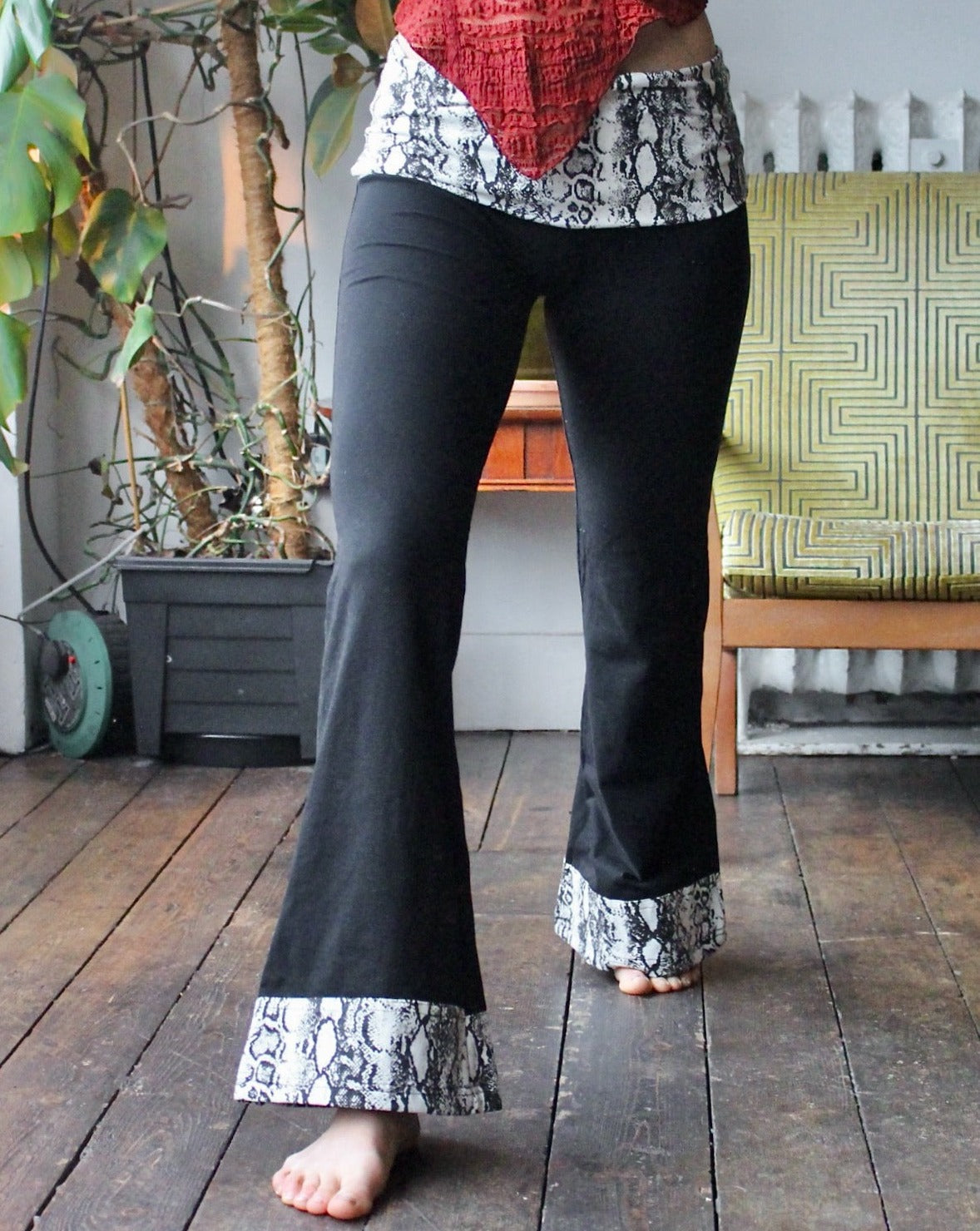 Snakeskin Flares