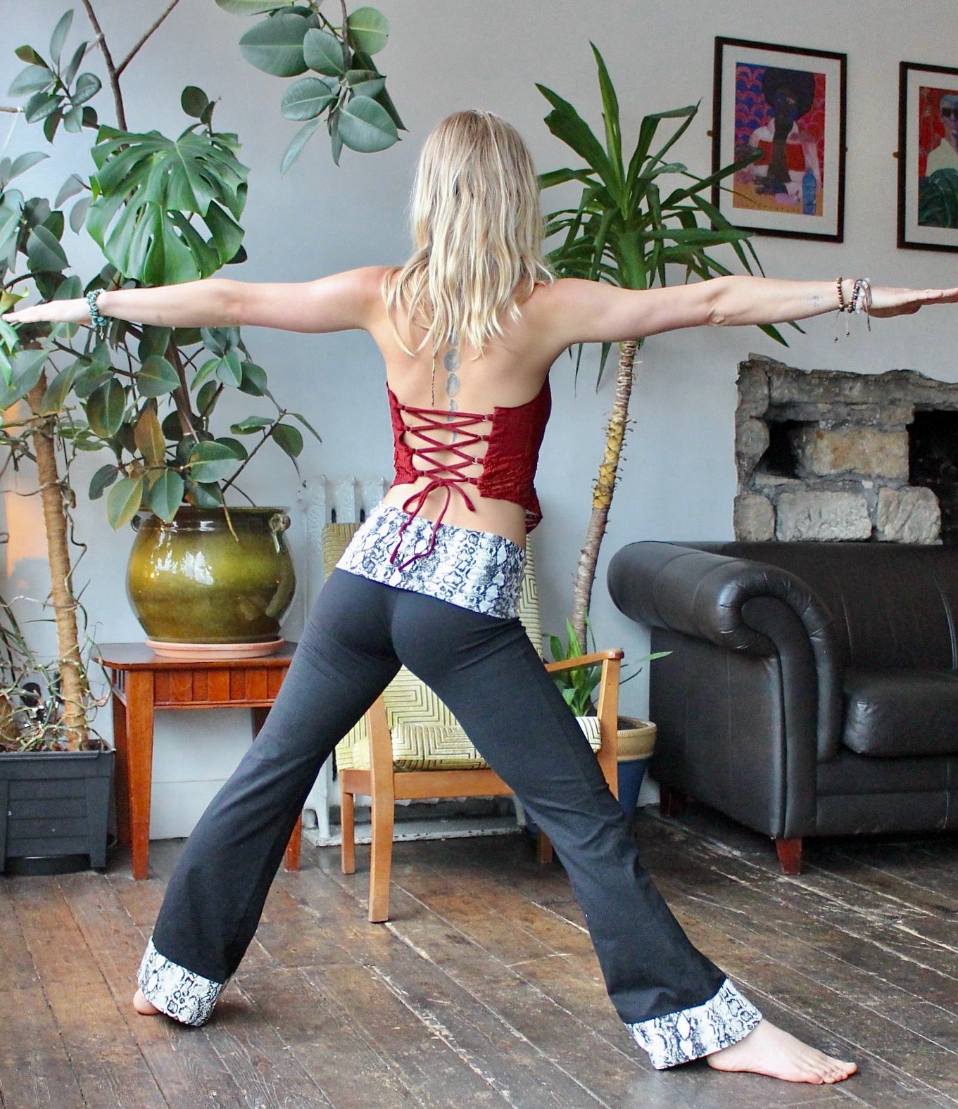 Snakeskin Flares